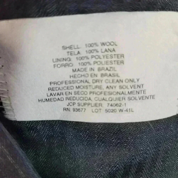 Stafford Pleated Blue Striped Dress Pants 100% Worsted Wool 40x32 - Picture 5 of 7